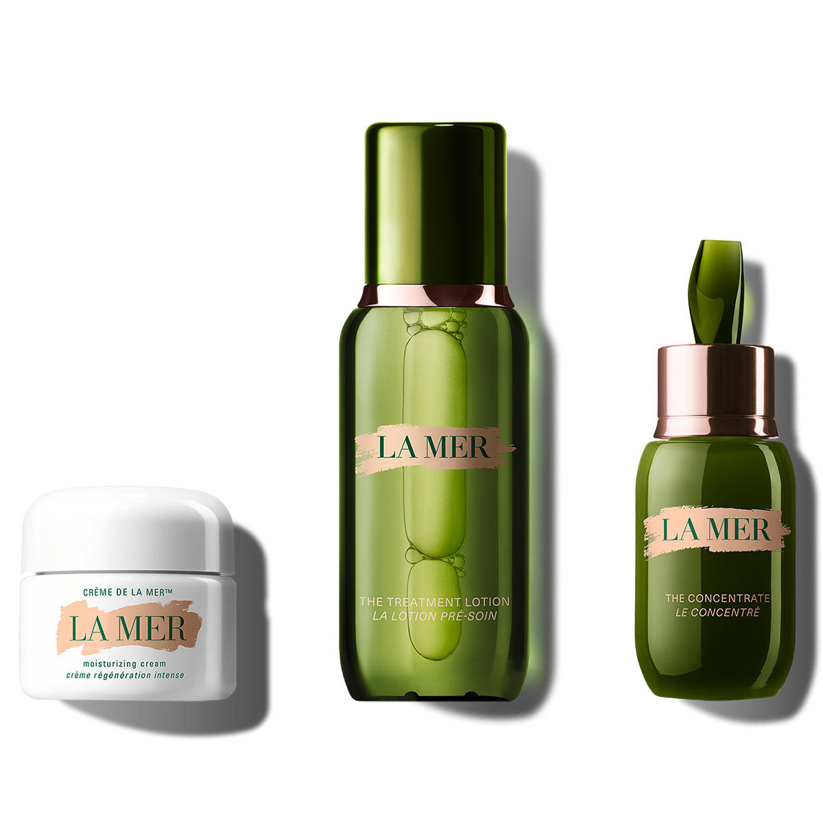 LA MER skincare trio set white background product image