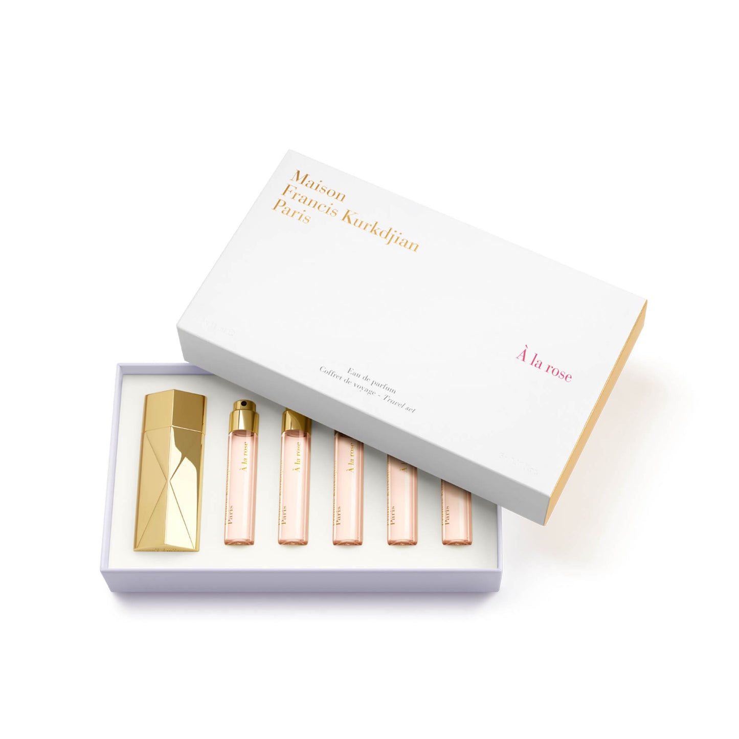 MFK À la rose Travel Set 11ml x5 with Gold Case