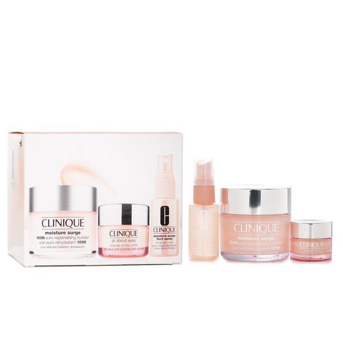 Clinique 倩碧 水嫩保濕三件套裝 （粉霜125ml+眼霜15ml+噴霧30ml) — 套裝