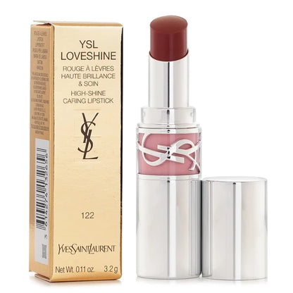 YSL 聖羅蘭 粉銀圓管口紅#122