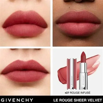 Givenchy Le Rouge Sheer Velvet 粉絲絨唇膏 N27 Rouge Infusé 3.4g