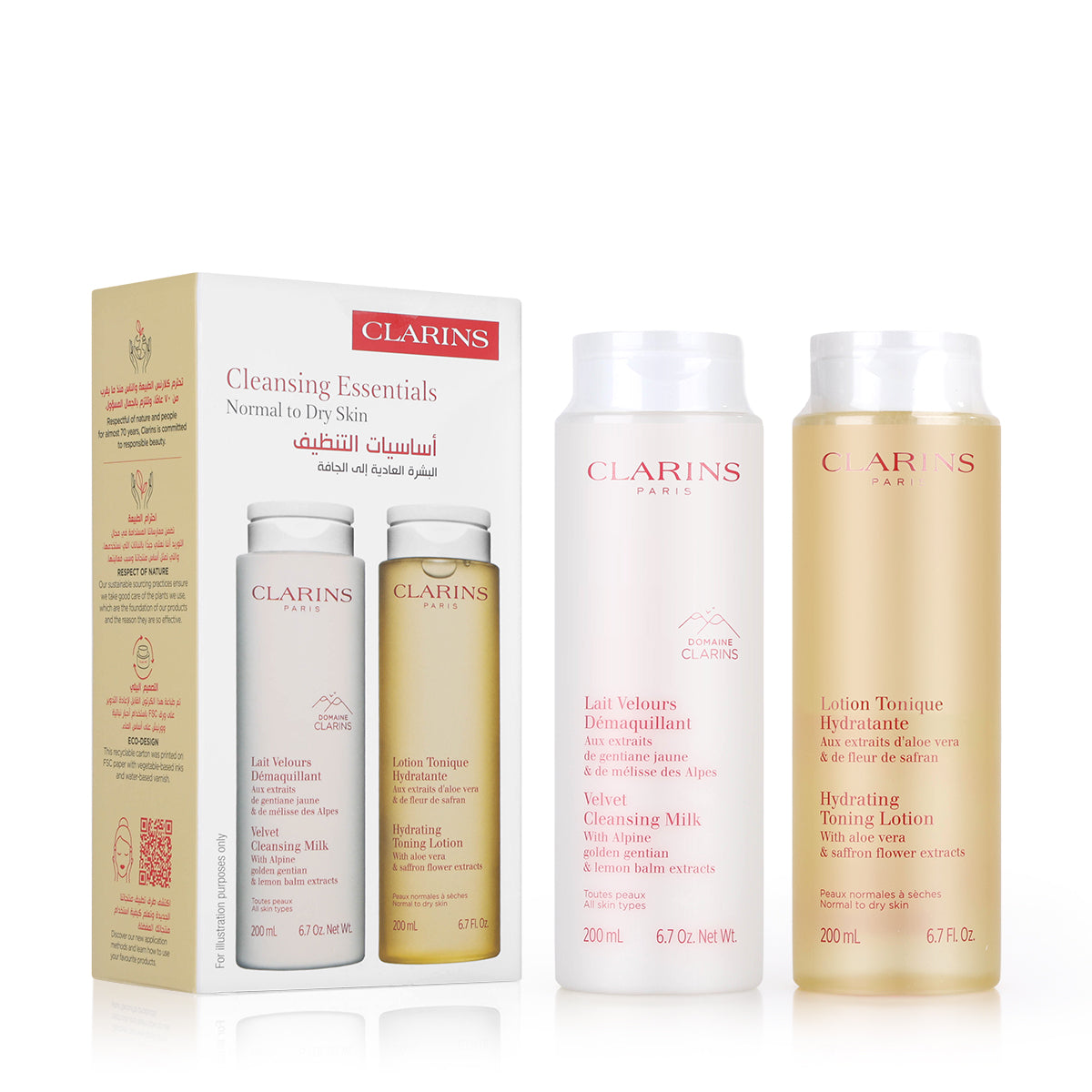 Clarins Cleansing Essentials Set 200ml x2