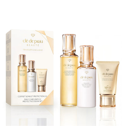 Clé de Peau Beauté Daily Care and UV Protective Cream Set 170ml + 125ml + 50g