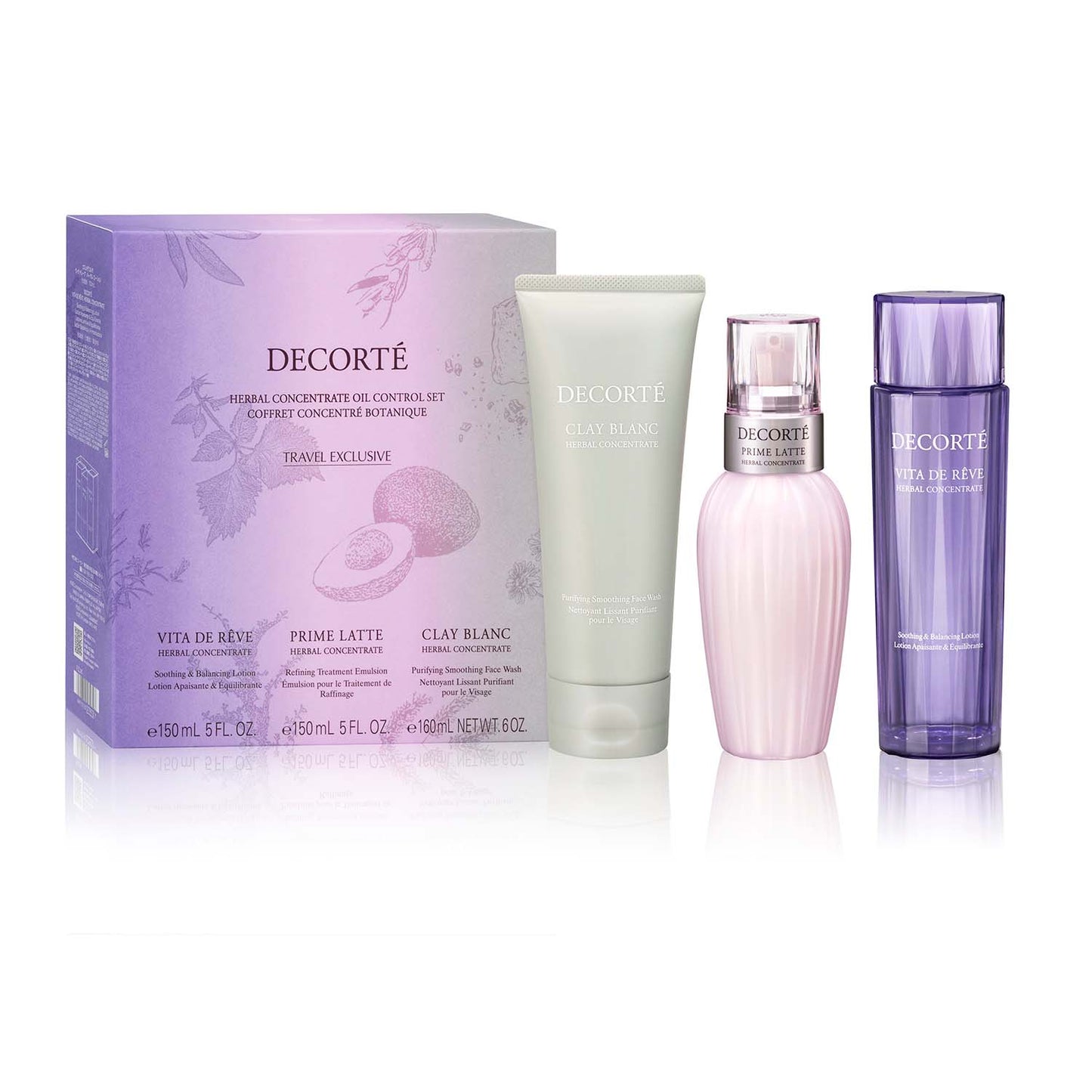 DECORTÉ 黛珂 Herbal Concentrate 植萃草本控油三件套