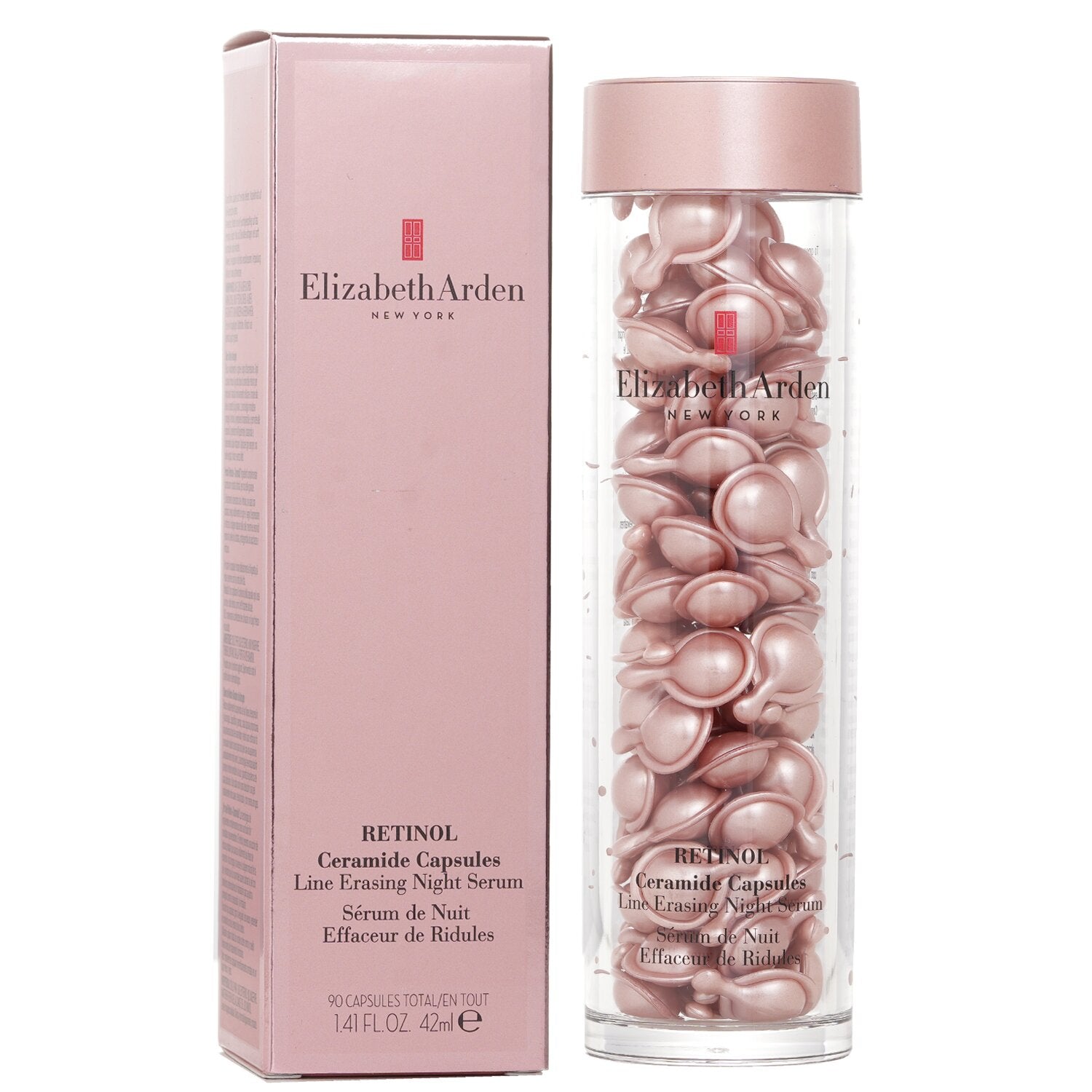 Elizabeth Arden 粉膠抗皺精華 90粒 白底產品圖