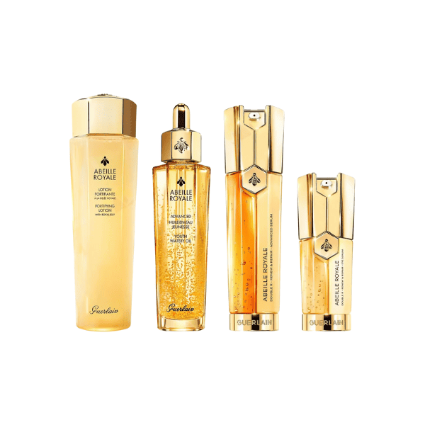 Guerlain 帝皇蜂姿御齡護膚四部曲白色背景套裝圖