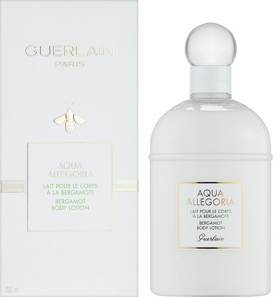 Guerlain Aqua Allegoria 佛手柑香氛身體乳 200ml 白色背景產品圖