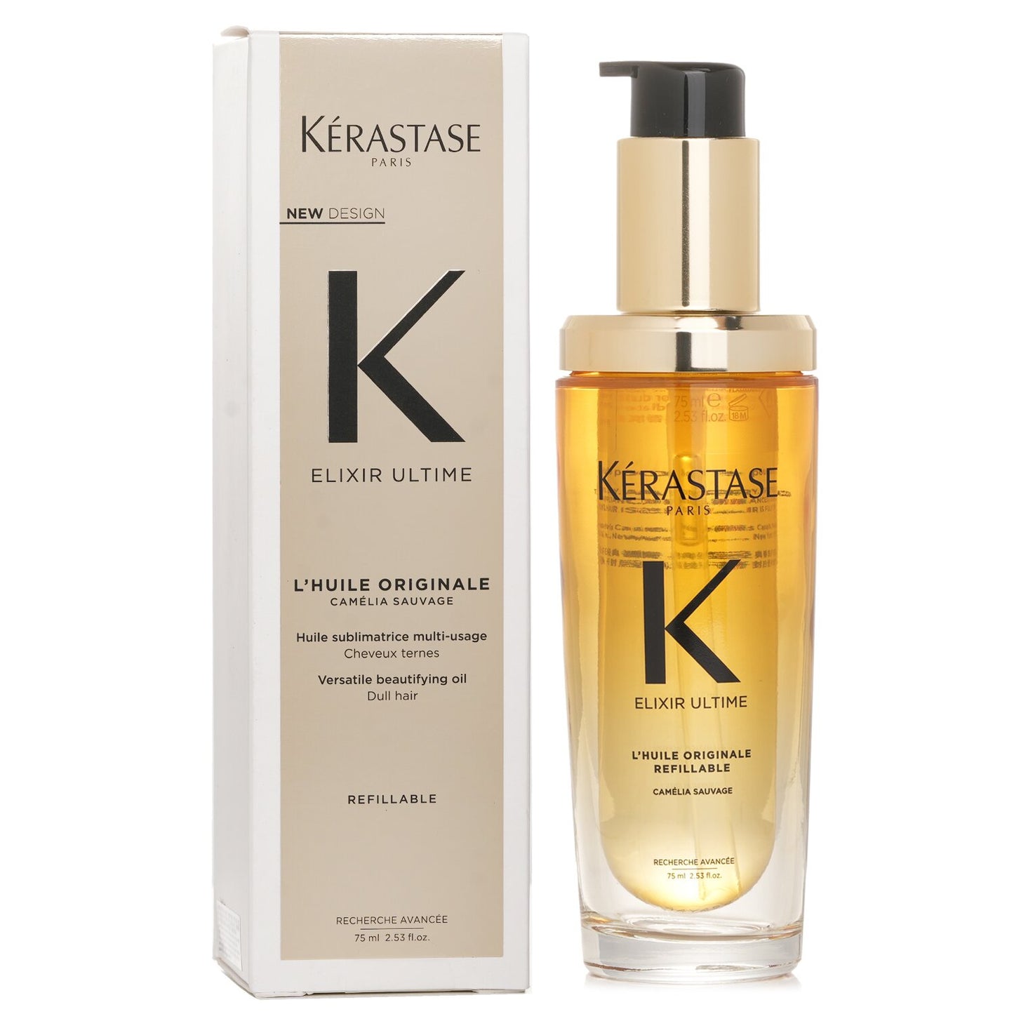 Kérastase 卡詩 Elixir Ultime 黑鑽山茶花亮澤護髮精油75ml