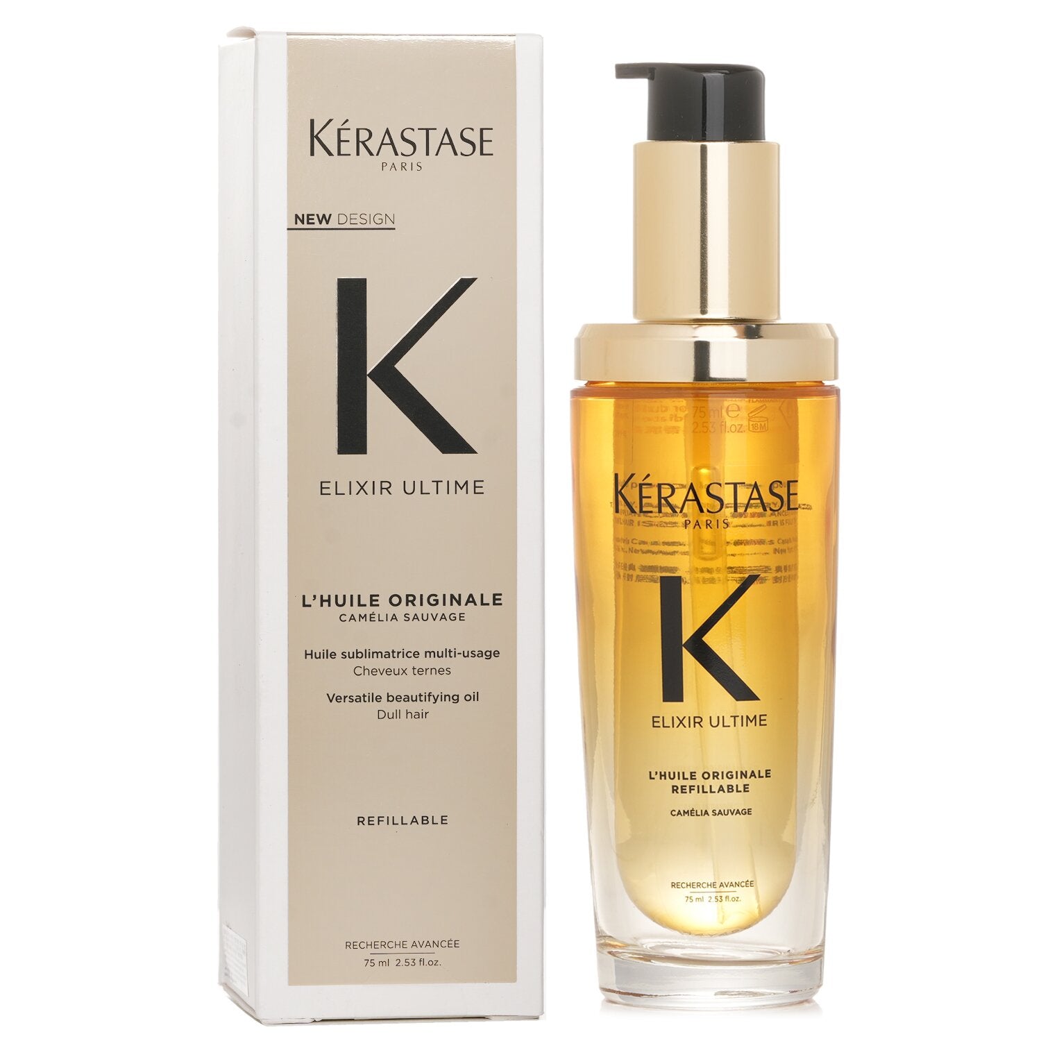 Kérastase 卡詩 Elixir Ultime 黑鑽山茶花亮澤護髮精油75ml