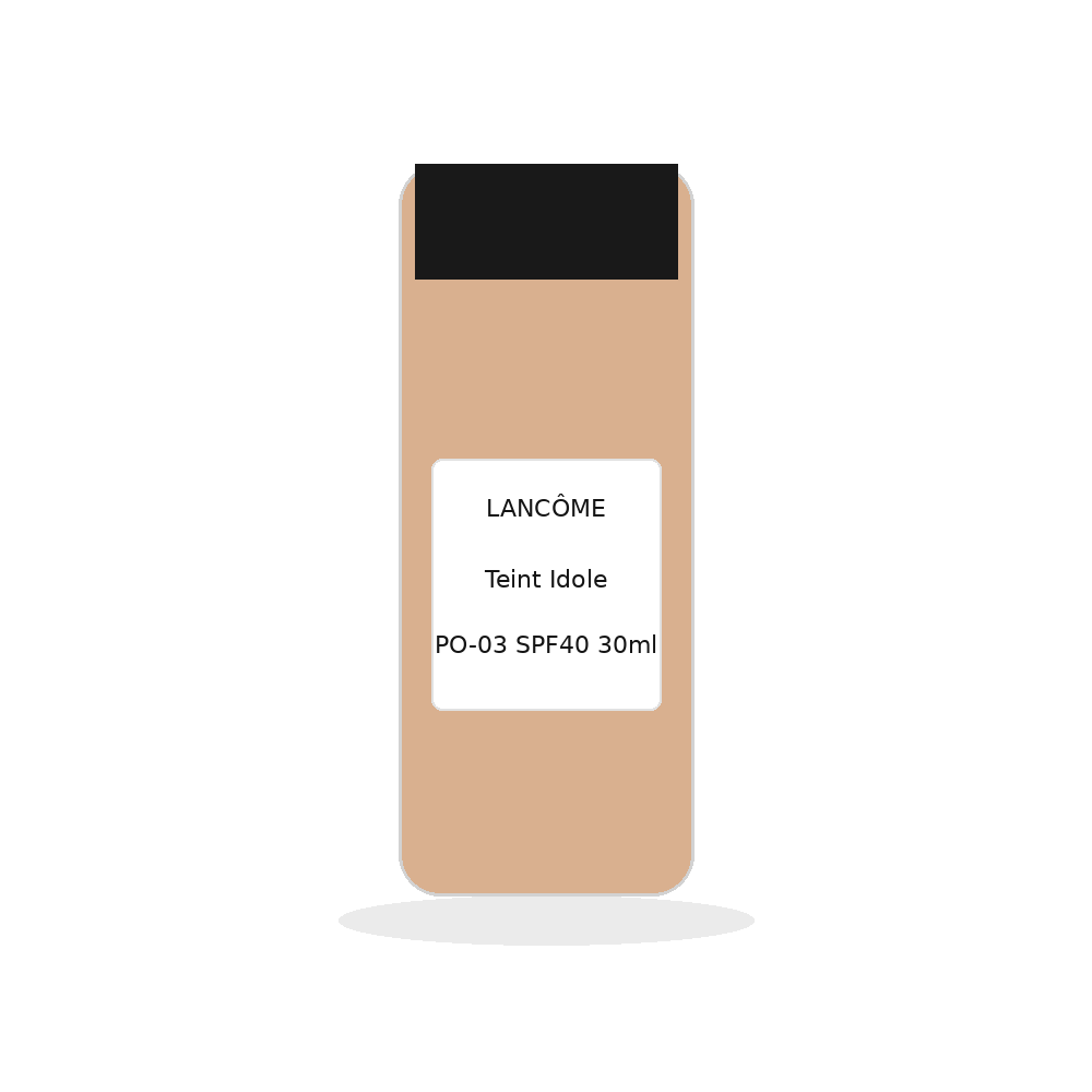 LANCÔME 蘭蔻 持妝粉底液 PO-03 SPF40 30ml 白底產品圖