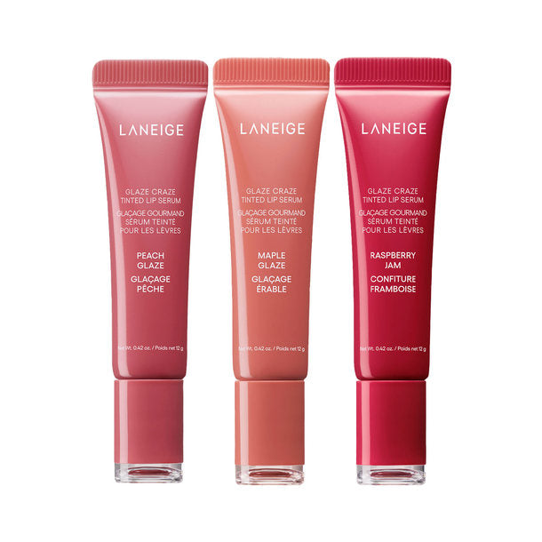 Laneige 蘭芝 Glaze Craze 甜甜圈唇蜜 Maple Glaze 白底產品圖