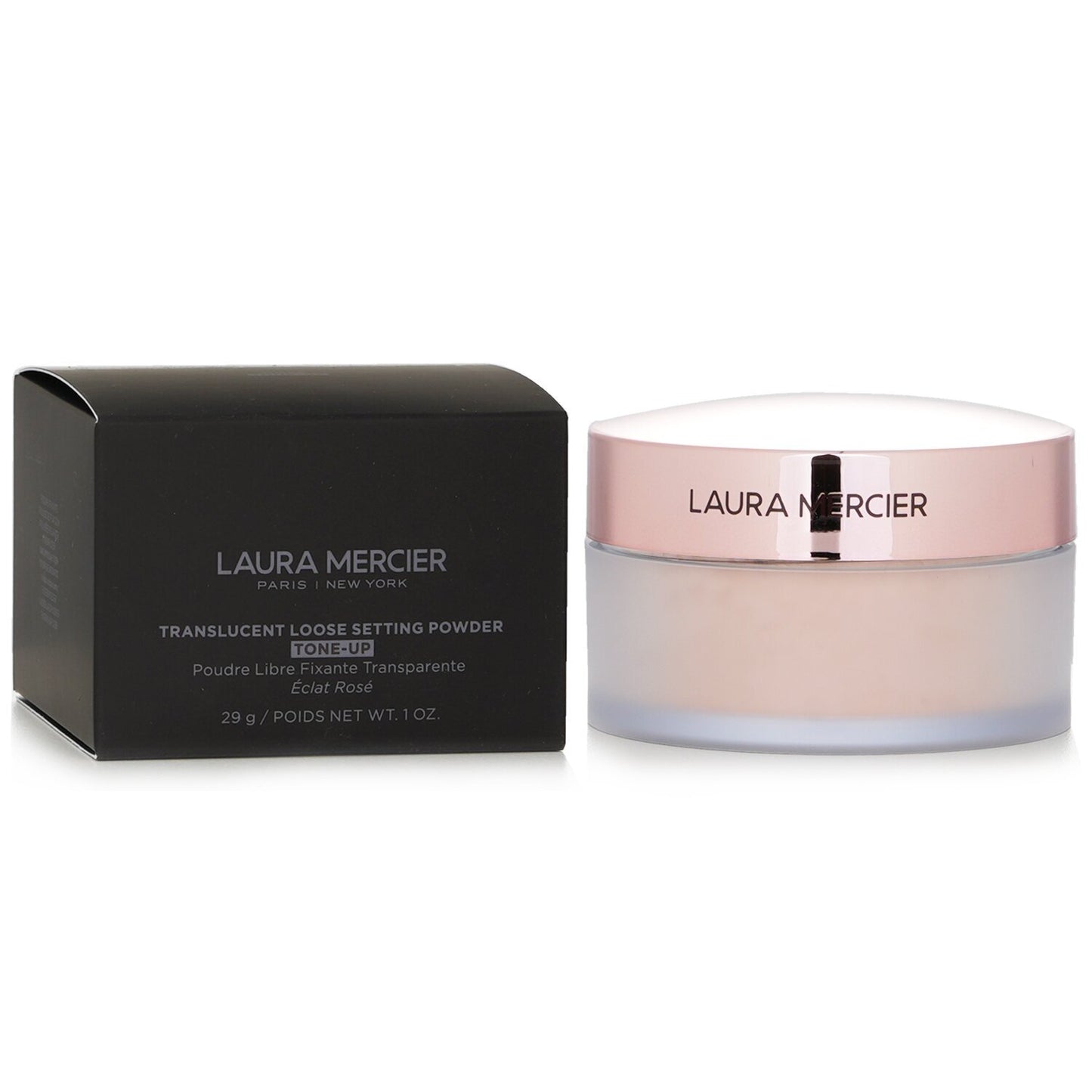 Laura Mercier 羅拉 焕颜透明蜜粉 玫瑰粉29g 白底產品圖
