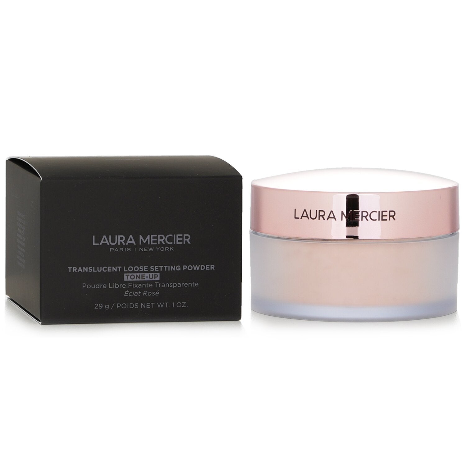 Laura Mercier 羅拉 焕颜透明蜜粉 玫瑰粉29g 白底產品圖