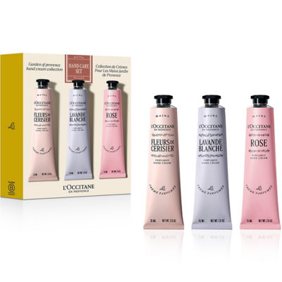 L’Occitane Garden of Provence hand cream trio white background product image
