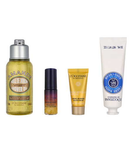 L’Occitane skincare and hand cream set white background product image