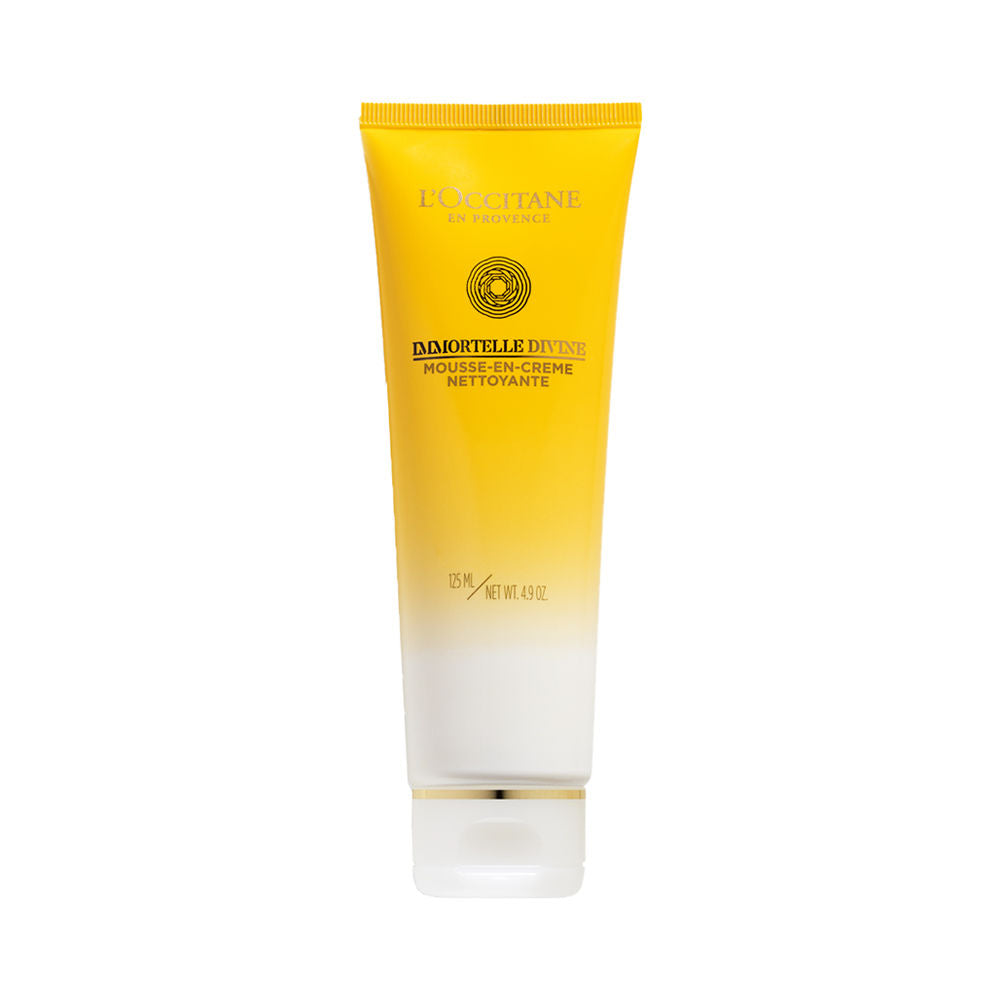 L’Occitane Immortelle Divine Foaming Cleansing Cream 125ml white background product image