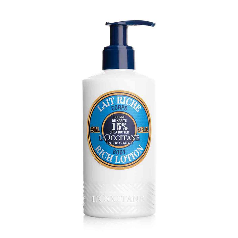 L’Occitane Shea Butter Rich Body Lotion 250ml white background product image