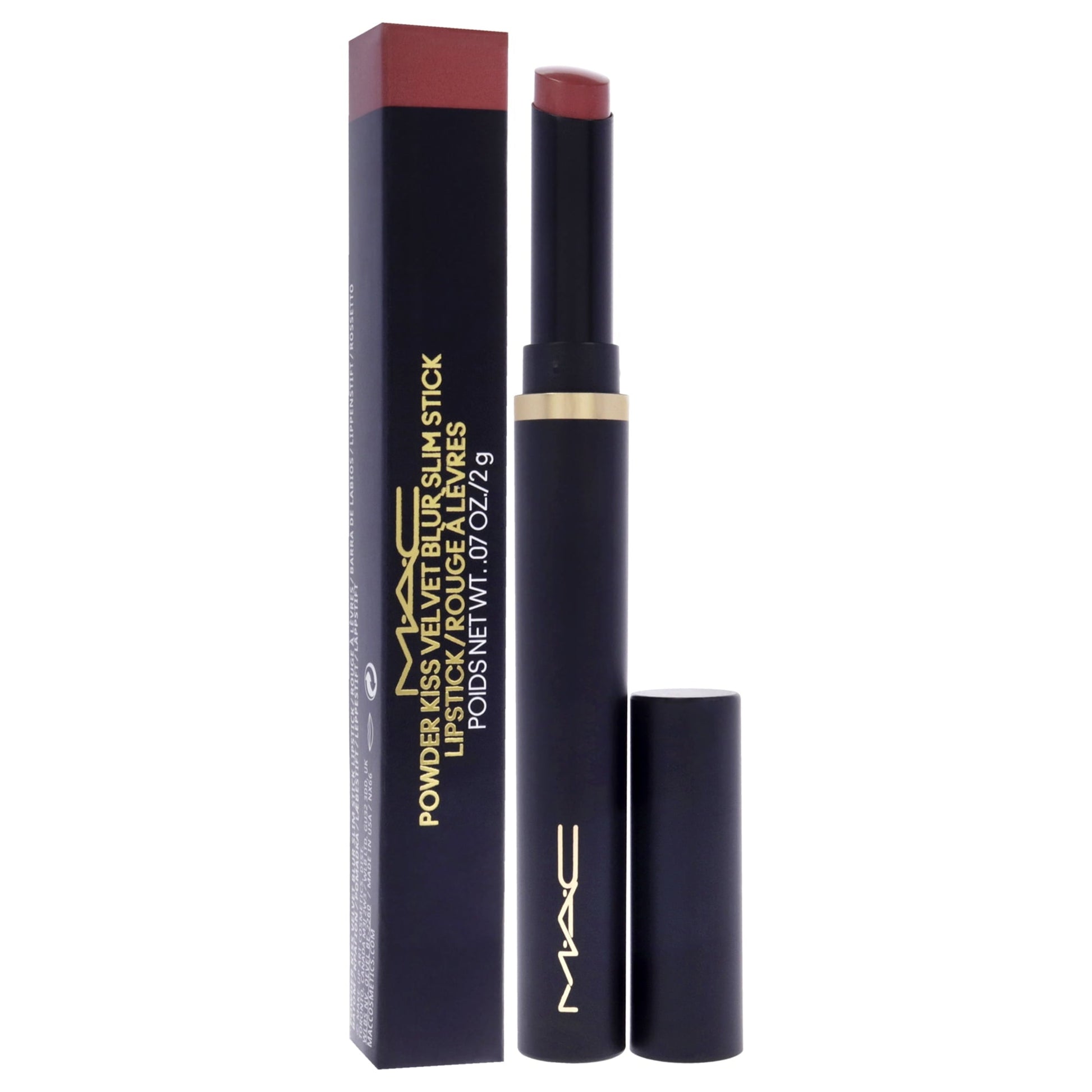 MAC Powder Kiss Velvet Blur Slim Stick 889 Ruby New