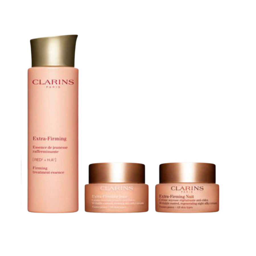 Clarins 嬌韻詩 彈簧三件套25年款（彈簧水200ml+彈簧日霜50ml+彈簧晚霜50ml）