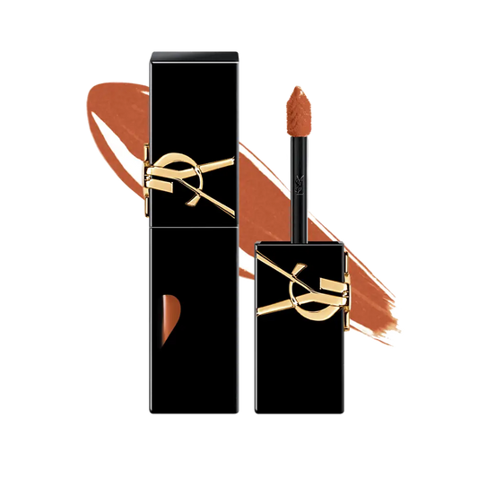 YSL 聖羅蘭 The Inks Vinyl Cream 愛心鏡面唇釉 #442 Cappuccino Kiss