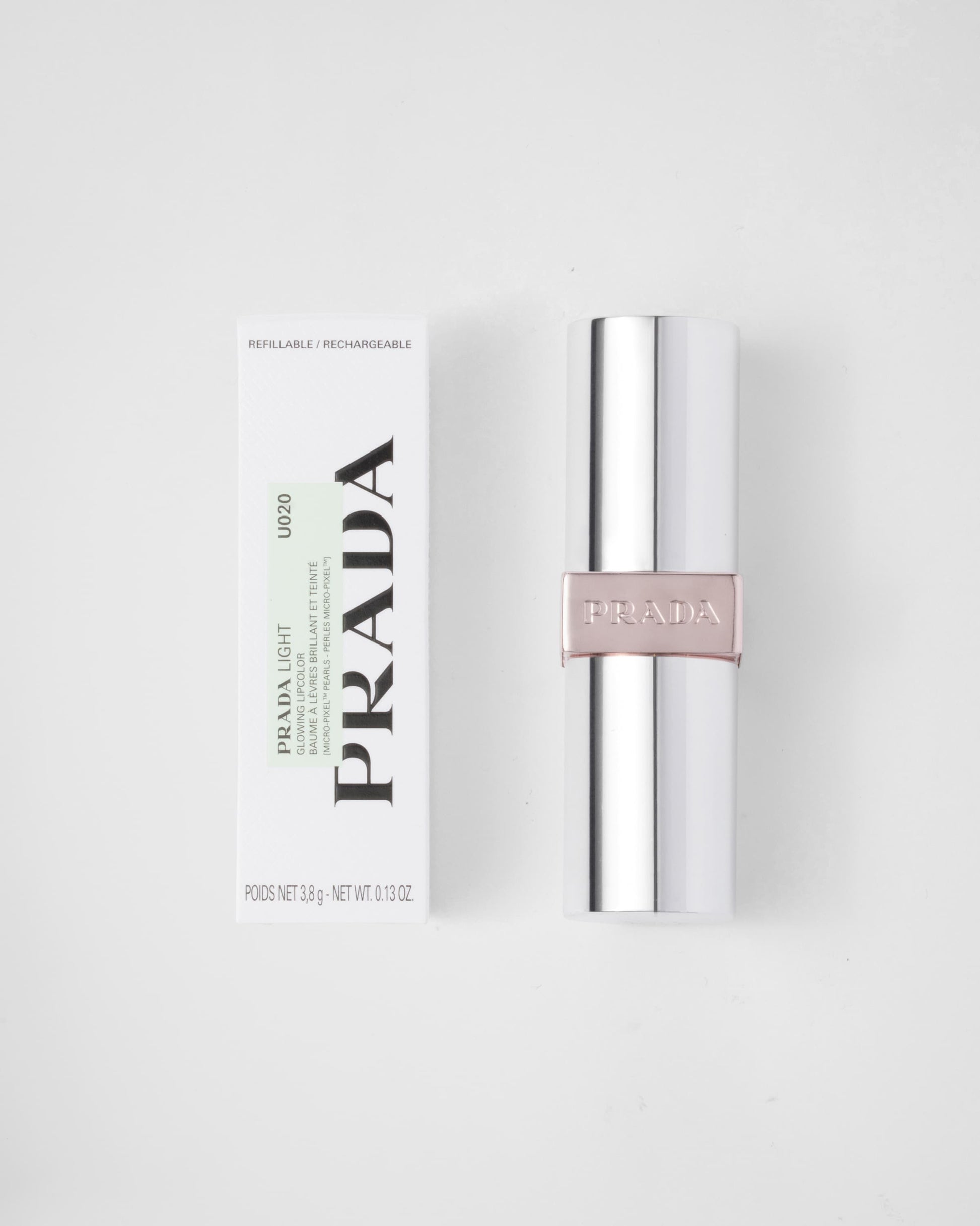 PRADA Light Glowing Lipcolor U020 Rosso 透亮紅稜光潤色唇膏 3.8g
