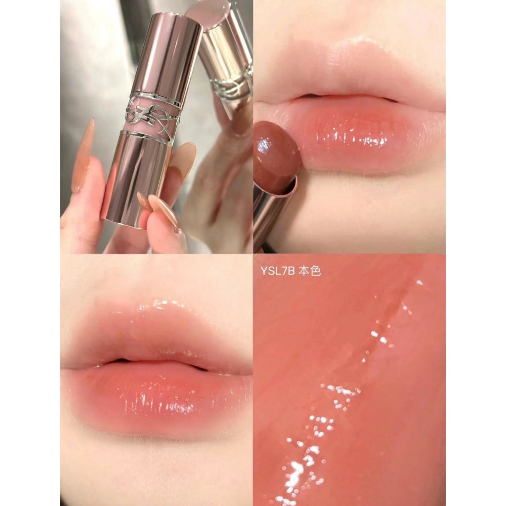 YSL 聖羅蘭 粉銀圓管口紅