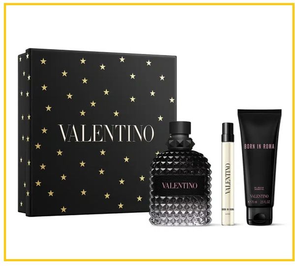 Valentino Uomo Born in Roma 機車騎士套裝100ml＋10ml＋沐浴露75ml